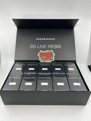 Discover Sherbinskis Disposable 2G Vape – premium, rechargeable, and packed with authentic strain flavors like Gelato and Sunset Sherbert.