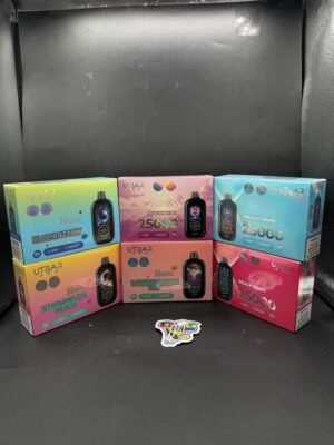 Flum UT Bar 25K Disposable—25,000 puffs of raging chaos, molten flavor, and thunderous clouds forged for warriors who never back down.