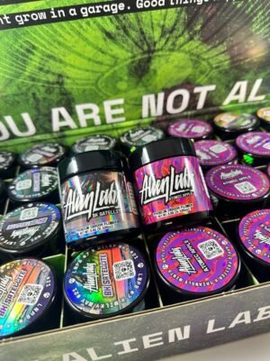 Alien Labs 3.5g Jars—trichome-crusted buds ignite the mind, crush the body, and unleash terpene-rich chaos in every explosive hit.