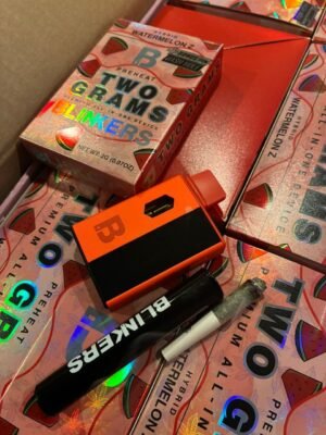 Blinkers 2G Disposable Fruit Edition, packed with fruity terpene flavors, premium cannabis oil, and long-lasting potency in a sleek rechargeable vape.