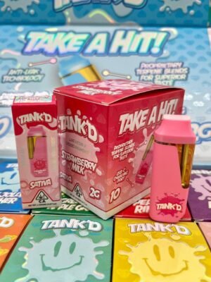 TANK’D 2G Disposable Live Resin offers 2 grams of premium live resin with smooth hits, rich flavor, and a rechargeable, leak-proof design for a pure vaping.