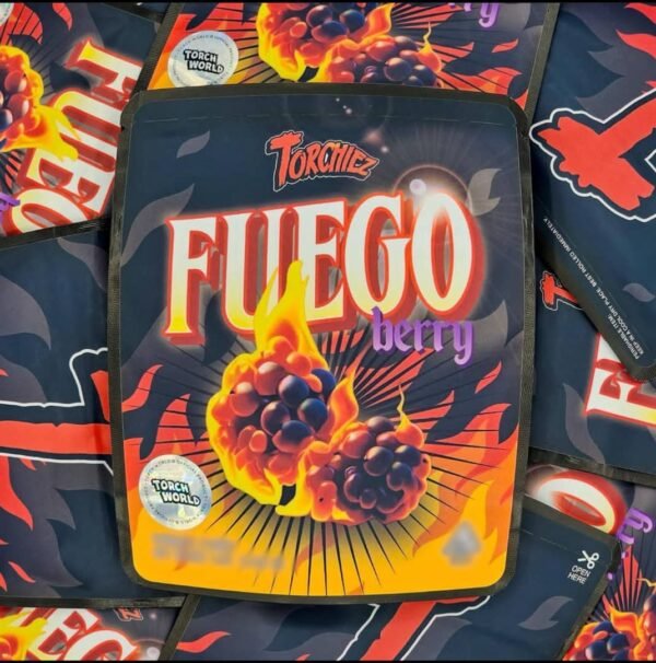 Torchiez Fuego Berry delivers intense fruity flavor, potent cerebral effects, and a fiery aroma—perfect for elevating creativity, focus, and relaxation.