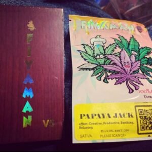 Fiyaman Carts Papaya Jack blends sweet papaya with herbal Jack Herer effects, offering a tropical, uplifting, and flavorful experience.carts in bulk