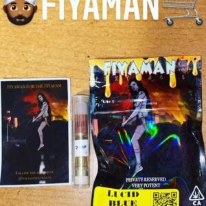 Fiyaman Carts Lucid Blue combines blueberries, citrus, and mint for a refreshing, smooth, and invigorating vaping experience.lucid blue strains