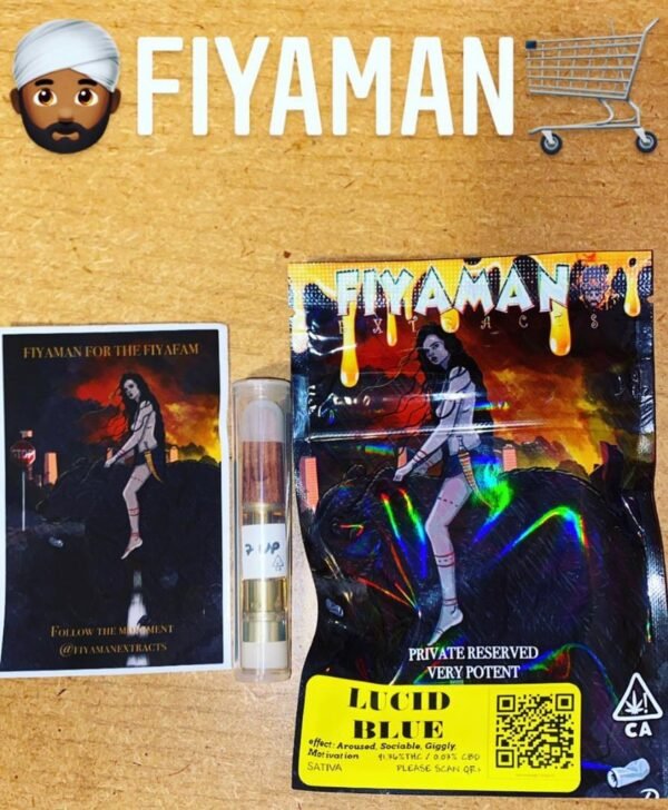 Fiyaman Carts Lucid Blue combines blueberries, citrus, and mint for a refreshing, smooth, and invigorating vaping experience.lucid blue strains