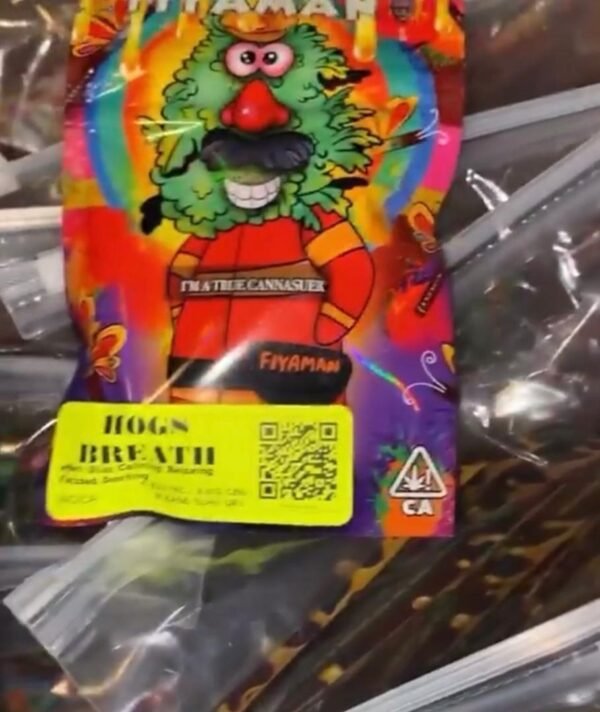 Fiyaman Carts Hogs Breath delivers a pungent, earthy aroma with calming effects, rich flavor, smooth hits, and deeply relaxing full-body relief.