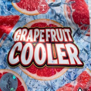 Grapefruit Cooler delivers zesty citrus aroma, smooth herbal undertones, uplifting effects, vibrant trichomes, and balanced energy for an invigorating
