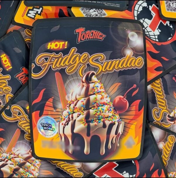 Hot Fudge Sundae offers rich chocolate aroma, creamy vanilla notes, relaxing effects, dense frosty buds, and a smooth, dessert-like cannabis experience.