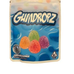 Sprinklez Gumdropz combine playful colors, sweet flavor, chewy texture, uplifting effects, smooth onset, balanced high, vibrant aroma,
