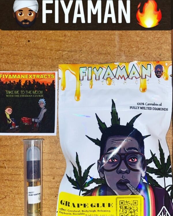 Fiyaman Carts Grape Glue delivers a bold grape flavor with potent effects, offering a smooth, powerful vaping experience packed with purity, strength,