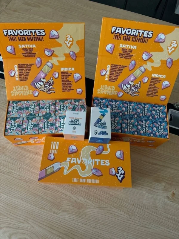 Favorites 3g Disposable Sativa offers a vibrant, energizing vaping experience with premium live resin, sleek design, and a variety of uplifting flavors.