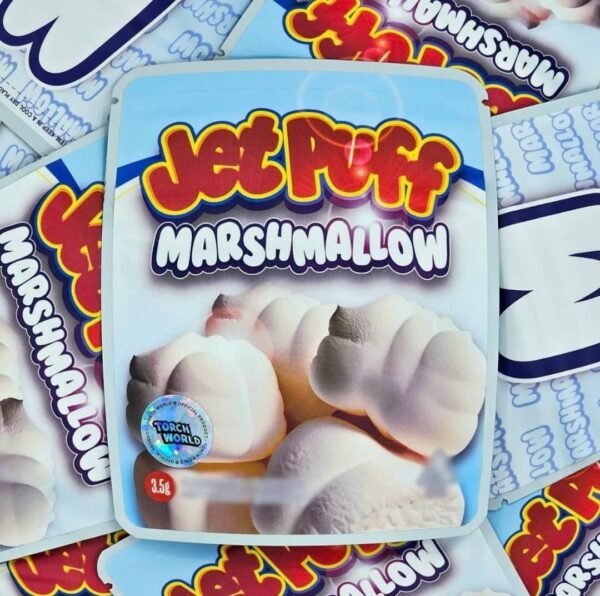 Marshmallow Jet Puff is a potent hybrid strain, combining Marshmallow OG and The Menthol genetics. It boasts a unique flavor profile