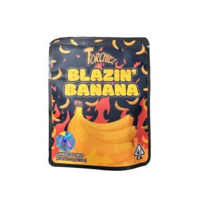 Buy Torchiez Blazin Banana is an indica-dominant hybrid cannabis strain renowned for its distinctive banana aroma and potent effects. With a THC content