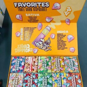 Favorites 3g Disposable Hybrid delivers a potent, flavorful experience with 3 grams of premium cannabis oil in a sleek, portable, and user-friendly