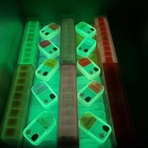 Sleek, durable metal design with dual-flavor switch, glowing LED tip, and rechargeable battery—BUY BOUTIQ SWITCH GLOW V4 DISPOSABLE VAPE ONLINE