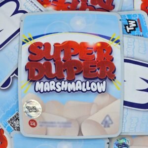 Marshmallow Super Duper is a balanced hybrid cannabis strain (50% indica / 50% sativa) resulting from the cross of Watermelon Zkittles, Mochi