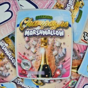 Marshmallow Sparkling Champagne is a balanced hybrid cannabis strain (50% indica / 50% sativa) resulting from the cross of Hashplant and Hindu Kush