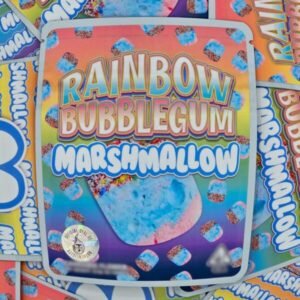 Rainbow BubbleGum Marshmallow is a slightly indica-dominant hybrid cannabis strain (55% indica / 45% sativa) resulting from the cross of Rainbow Kush