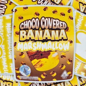 ChokoCovered Banana Marshmallow is a balanced hybrid cannabis strain celebrated for its sweet, earthy aroma and harmonious effects.