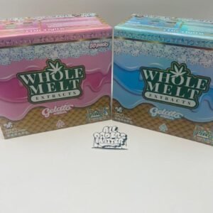 BUY WHOLE MELTS V6 GELATO EDITION : Premium live resin sugar concentrate, sweet and creamy flavor, euphoric effects, versatile consumption,