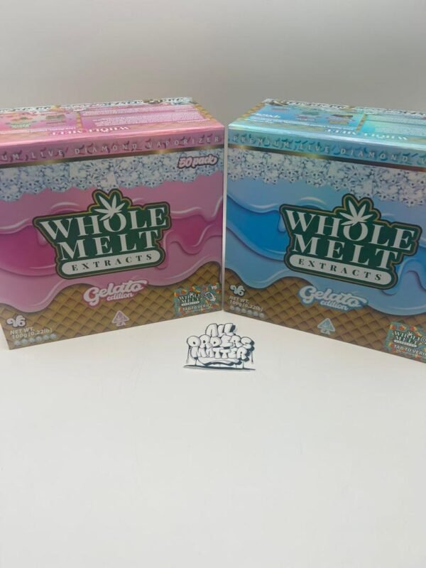 BUY WHOLE MELTS V6 GELATO EDITION : Premium live resin sugar concentrate, sweet and creamy flavor, euphoric effects, versatile consumption,