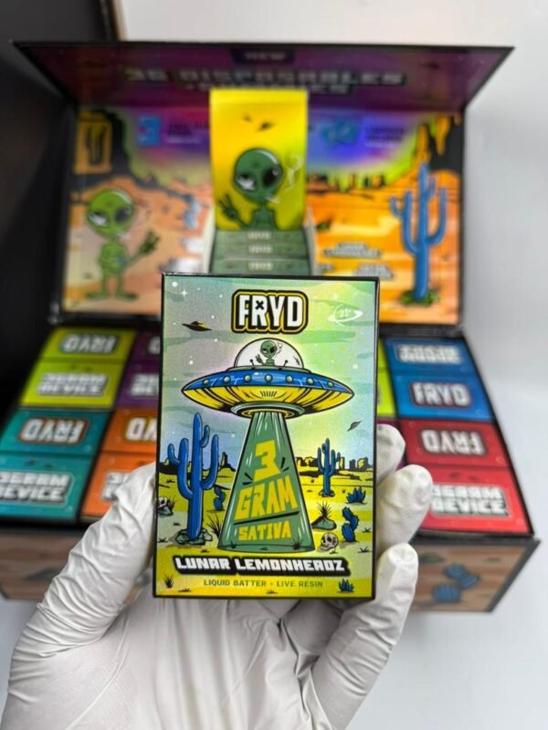 buy-fryd-3g-disposable-vape-online FRYD 3‑g Disposable Vape shreds potency like molten steel forged in live‑resin liquid‑batter, erupting apocalyptic flavor