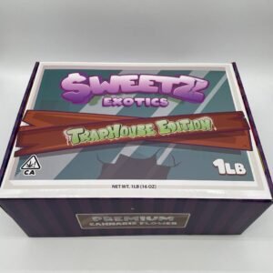 buy-sweetz-exotics-online elite cannabis brand unleashing fiercely flavorful bud—densely frost‑coated, intensely potent (22–30 % THC), candy‑terpene rich,