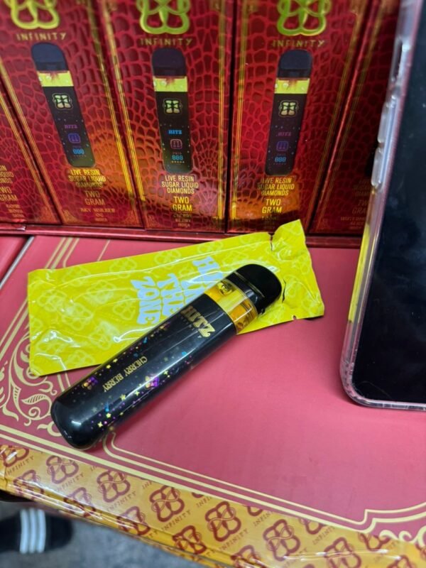 BUY HITZ 2G DISPOSABLE INFINITY EDITION —liquid-diamond potency, ceramic-coil fury, and a 360° Infinity Screen lighting your descent into immersive,