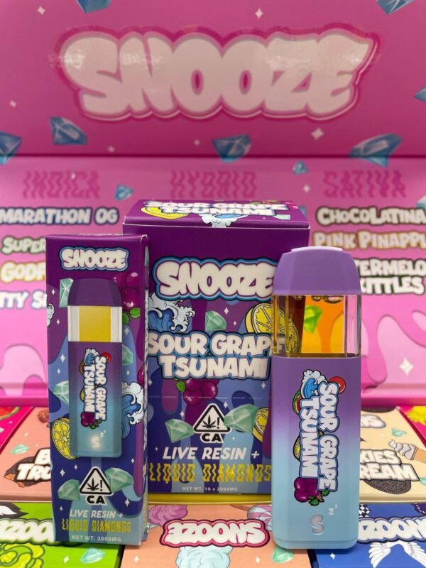 Snooze 2G Live Resin Disposable summons midnight calm, two grams of terpene-rich power forging serenity, dissolving chaos, and carrying souls into velvet.
