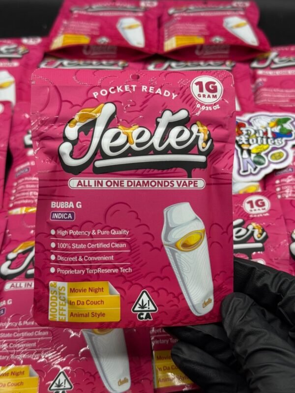 The NEW JEETER AIO DIAMOND VAPE delivers diamond-pure potency, bold flavor, and all-in-one convenience—crafted for warriors who inhale power.