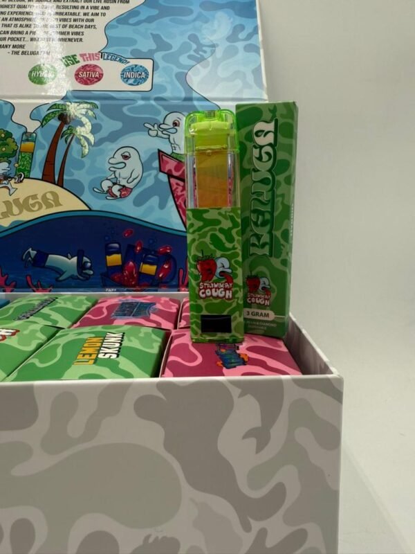 NEW BELUGA 3G DISPOSABLE VAPE : sleek draw-activated design delivering 3g of terpene-rich cannabis oil, offering powerful flavor, portability,