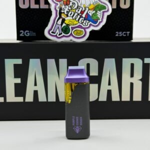 NEW CLEAN CART 2G DISPOSABLE UFC EDITION : potent 2 g liquid diamonds + live resin in a sleek, draw-activated design bold flavor, championship-level