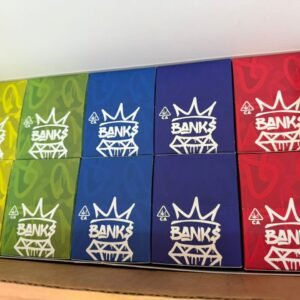 NEW BANKS 3G DISPOSABLE: massive 3g pre-filled distillate with rich strain-specific terpenes, USB-C rechargeable, smooth draw-activated design for lasting.