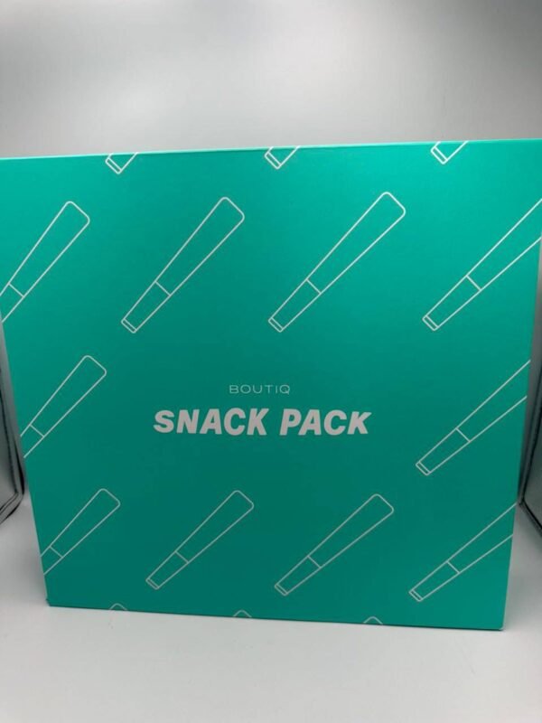 NEW Boutiq Pre-Rolls Snack Pack delivers premium flower, expertly rolled joints, rich flavors, smooth burns, and convenient on-the-go cannabis enjoyment.