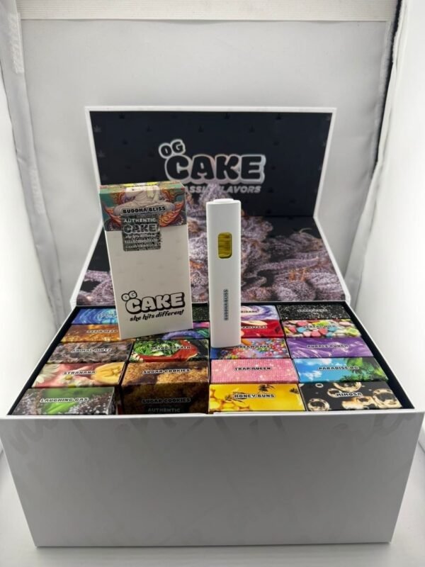 Discover the Cake Disposable 2G vape pen – 2 grams of premium distillate, rich flavors, and rechargeable convenience for a smooth, long-lasting experience.
