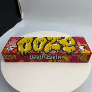 Experience Ooze by Snooze Hash Rosin 2G – a solventless, full-spectrum vape with 2 grams of pure potency, rich flavor, and rechargeable convenience.
