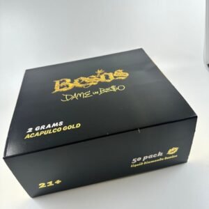 2G Besos Disposable Gold Edition — two grams of golden fury, savage clouds, and unstoppable power. A luxury weapon forged for fearless warriors of vapor.