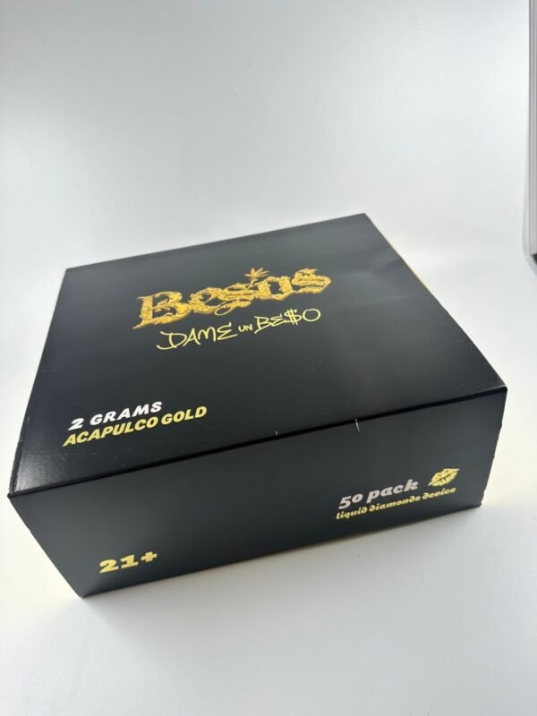 2G Besos Disposable Gold Edition — two grams of golden fury, savage clouds, and unstoppable power. A luxury weapon forged for fearless warriors of vapor.