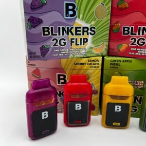 Blinker Disposable 2G Flip offers bold flavor, smooth hits, and long-lasting power in a sleek, rechargeable flip design for ultimate convenience.