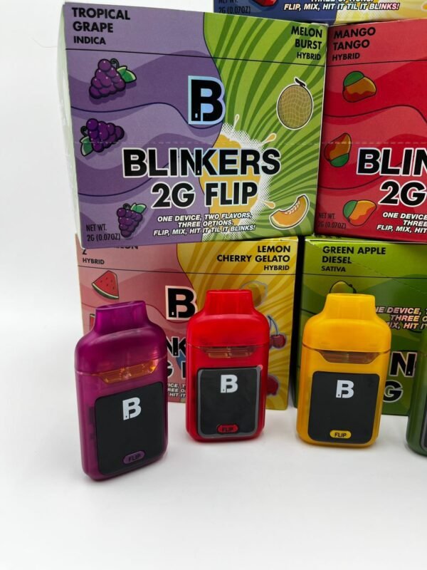 Blinker Disposable 2G Flip offers bold flavor, smooth hits, and long-lasting power in a sleek, rechargeable flip design for ultimate convenience.