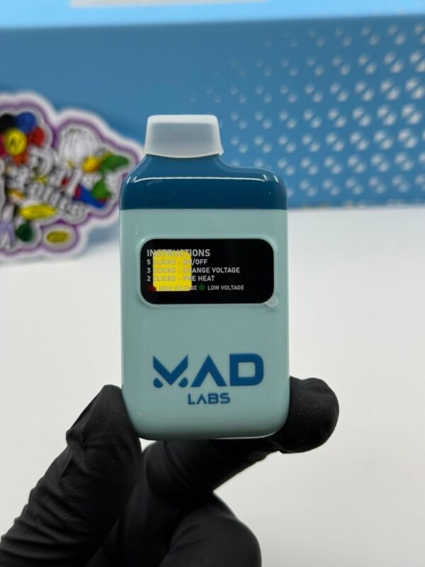 Mad Lab 2G Disposable Vape delivers bold flavor, smooth hits, and long-lasting power with 2 grams of premium oil in a sleek, rechargeable design.