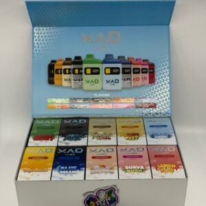 Mad Lab 2G Disposable Vape delivers bold flavor, smooth hits, and long-lasting power with 2 grams of premium oil in a sleek, rechargeable design.