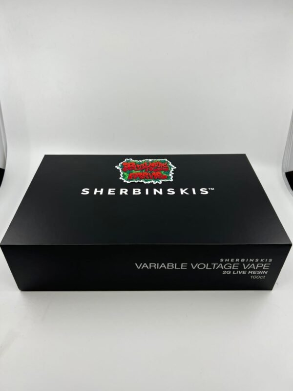 Discover Sherbinskis Disposable 2G Vape – premium, rechargeable, and packed with authentic strain flavors like Gelato and Sunset Sherbert.