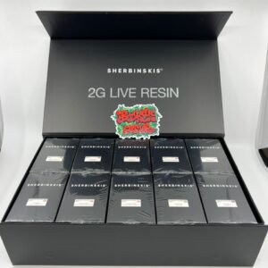 Discover Sherbinskis Disposable 2G Vape – premium, rechargeable, and packed with authentic strain flavors like Gelato and Sunset Sherbert.