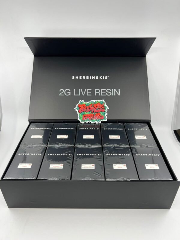 Discover Sherbinskis Disposable 2G Vape – premium, rechargeable, and packed with authentic strain flavors like Gelato and Sunset Sherbert.