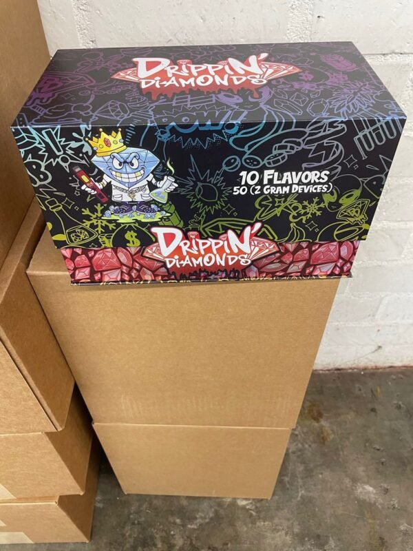 Enjoy luxury vaping with Drippin Diamonds 2G Disposable Vape – rechargeable, long-lasting, and packed with bold terpene-rich flavors