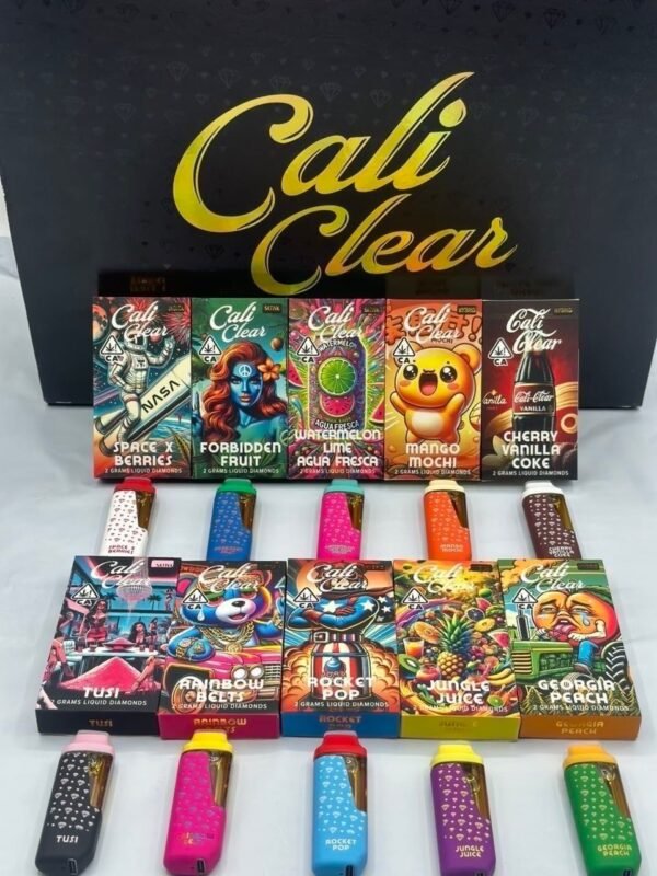 Cali Clear V4S 2G Disposable Vape – rechargeable, long-lasting, and packed with bold strain-inspired flavors for a smooth, premium vaping experience.