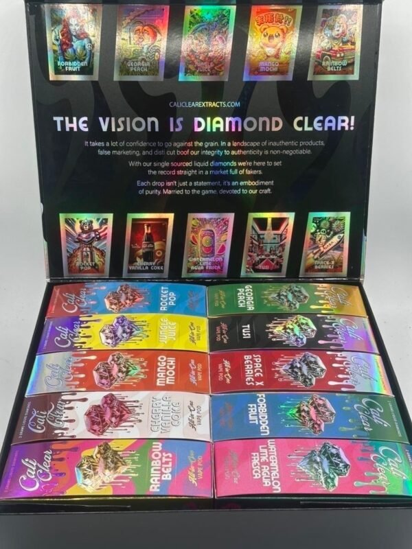 Cali Clear V4S 2G Disposable Vape – rechargeable, long-lasting, and packed with bold strain-inspired flavors for a smooth, premium vaping experience.