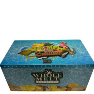 WHOLE MELT EXTRACTS SUMMER EDITION WAX – 1OZ is a molten monster of pure cannabis power, forged to dominate the season with flavor, fire, and fury.
