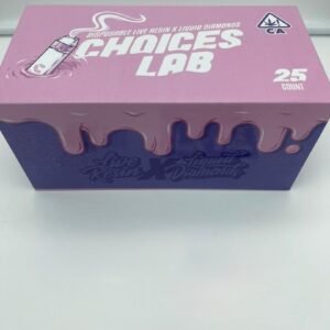 Choices Lab 1G Live Resin x Liquid Diamonds Disposable, a potent vape blending rich strain-specific terpenes with pure THC for smooth, powerful hits.